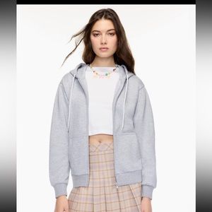 Brown Aritzia Sunday best Betty zip up hoodie size M